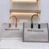 デザイナーバッグトレンディな女性ハンドバッグRive Gauche Toteショッピングバッグハンドバッグトップリネンビッグビーチバッグデザイナー旅行クロスボディバッグショルダーバッグ財布卸売クラシック