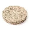 12 pièces Vintage coton tapis rond main crochet dentelle napperons fleur sous-verres Lot ménage Table décoratif artisanat accessoires T20053269