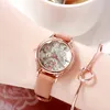 Montre à quartz étanche pour femmes, haute qualité, sens léger, mode de luxe, échelle simple, ceinture, cadeaux de luxe, A15