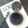 2024 March Wholesale Products Pack Accessories 10cm Cute Puff Keyring Pinball Keychain Custom Fluffy Keychain