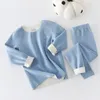 Herbst Baby Kinder Thermo-Unterwäsche Kinder Kleidung Sets Nahtlose Nachtwäsche für Jungen Mädchen Pyjamas Sets Winter Teenager Kleidung 240118