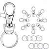 Sleutelhangers Draagbaar Voor Sleutelhangerhouder 100x/Set Karabijnsluiting Swivel Trigger Ho Drop