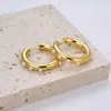 Stud Earrings FYSARA Elegant Tarnish Free Chunky Hoop With Small Dainty Pearl Stainless Steel Gold Plated For Women