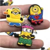 Cartoon Accessories Charms Wholesale Childhood Memories Comic Super Hero Funny Gift Shoe Pvc Decoration Buckle Soft Rubber Clog Fast Dhjaf