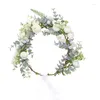 Pinces à cheveux mode femmes dame filles mariage couronne de fleurs blanches diadème bandeau guirlandes florales bandeau accessoires bijoux de mariée