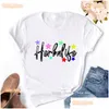 Koszulka damska Women T koszule Ta mama biegnie na Herbalife Graphic Print Tshirt Damskie ubrania 2023 Life Shirt Femme HARAJUKU Summer to Dh7mg