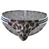 Mutande Uomini sexy Slip leopardati Moda Forcella alta Fascia elastica Intimo Bikini a vita bassa Custodia morbida Mutandine Lingerie Calzoncillos Hombre