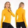 Kadınlar için Tasarımcı Ceketler Fermuarı Ceket Hızlı Kurucu Yoga Giysileri Kadın Açık Mekan Gündelik Uzun Sleeve Başparmak Delik Eğitim Koşu Ceket Yaz Sweatshirt