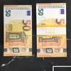 Kopieergeld Werkelijke 1:2 Grootte Feestelijke Feestartikelen Topkwaliteit Prop Euro 10 20 50 100 Speelgoed Nepbiljetten Cash Vitgu