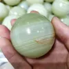 Decoratieve beeldjes Natuurlijke Afghanistan Jade Ball Sphere Quartz Spiritueel Kristal Collectie Mineralen Losse edelstenen Edelstenen