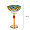 Margarita Kokteyl Goblet Fincan Çok Amaçlı Renkli Şarap Gözlükleri Ev Bar Düğün Partisi 240127