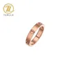 Mode Herz Ring Frauen Temperament Pflastern Zirkon Edelstahl Finger Ring für Frauen Schmuck Geschenk