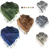 Bandanas Tactical Hunting Scarf Military Shemagh Desert Keffiyeh Head Neck Arab Wrap With Tassel 43x43 Inches
