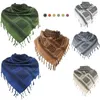 Bandanas Taktyczne polowanie na szalik wojskowy shemagh pustynia keffiyeh szyja arabska opakowanie z frędzlami 43x43 cali