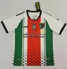 23 24 Palestino Herren-Fußballtrikots, Palästina-Nationalmannschaft, 22 23 JIMENEZ BENITEZ CORTES CARRASCO DAVILA FARIAS, Heimtrikot, rot, weiß, auswärts, schwarz, kurze Ärmel