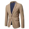 Spring And Autumn New Men's Casual Slim Fit British Corduroy Small Suit Color Fashion Suit Coat
