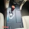 Наклейка на салон автомобиля, коробка передач, защитная пленка для Toyota Crown 2005-2009, наклейка на панель передач автомобиля, черный цвет из углеродного волокна