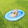 Toys Inflatable Footprint Swimming Pool Pet Dogs Floating Raft Bed Water Play Cushion