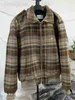 Vestes pour hommes Designer Triumphal Plaid Wool Jacket CE Family's New Loose Casual Baseball UDID