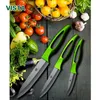 Couteau en céramique de haute qualité, ensemble de cuisine 3 4 5 pouces, lame noire, manche vert, pour éplucher les fruits, couteaux de cuisine 240118