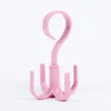 360 Degrees Rotate Plastic Four Claws Hooks Dry Wet Dual Use Towel Hanger Home Clothes Shoes Sundries Multi-Function Organizers Z117