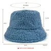 NOME PERSONALIZZATO Agnello in pelliccia sintetica bob Cappello a secchiello regolabile Inverno caldo cappelli di velluto per le donne Lady Outdoor uomo Panama Cappello da pescatore 240125