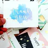 50pcslot製品長方形のガーランドカードの花の挨拶小さなギフトメッセージ書き込みできる飾りありがとう240118