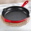 Pans Imported Enamel Glazed Flat Bottomed Pot Cast Iron Thickened Uncoated Frying Pan Steak Non Stick Pots Durable Sturdy Pancake Wok