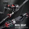 Sougayilang Fishing Rod Reel Combo 1821m Carbon Fiber Casting and 72 1 Gear Ratio Baitcasting Ree Max Drag 10kg for Bass 240119