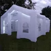 Dostosowywanie nadmuchiwane weselne dom VIP pokój komercyjny lodujący gigantyczny namiot imprezowy z kolorowymi paskami