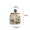 Cinese vintage in ceramica caddy da tè multifunzionale di stoccaggio teiera in porcellana barattolo sigillato set da tè contenitore da cucina barattoli di latta 240119