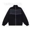 Мужские куртки Дизайнер 24SS Новый комплект сращенной ткани Плетение треугольной этикетки Пальто на молнии для мужчин и женщин 56JU