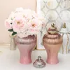 Butelki do przechowywania ceramiczne zbiornik ogólne oszczędności słoik z pokrywką nordyckie dekoracje wazonu kwiatowe dekoracje