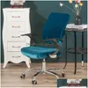 Chair Covers Ers Stretch Veet Office Er Computer Swivel Seat Elastic Spandex Home Backrest Erseat 230711 Drop Delivery Garden Textil Dhs9F