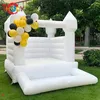 4.5x4.5m (15 × 15 قدمًا) مع أنشطة في الهواء الطلق المنفاخ الأطفال MINI Bouncer White Bounce House with ball pooh poin pink flatable castle