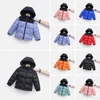 Crianças designer para baixo casaco de inverno jaqueta quente menino menina bebê outerwear jaquetas com letras grossas outwear casacos crianças parkas multi cores 100-170