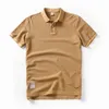 Polos pour hommes Été Hommes Polos Coton À Manches Courtes Lettre Emblème Brodé Chemise Simple Pour Homme Taille M-3XL BP13200