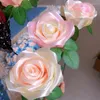 Decorative Flowers 10/30Pcs Artificial Rose Leaves Fake Flower Green For DIY Wedding Bouquets Bridal Shower Centerpieces Party Cake Decor