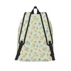 Sac à dos Menthe Vert Orange Ditsy Floral Femme Petits sacs à dos Garçons Filles Bookbag Sac à bandoulière Portabilité Ordinateur portable Sac à dos Sacs d'école