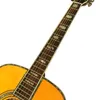 Guitare acoustique acoustique laquée jaune, série D45, 41 pouces, profil en bois massif