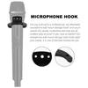 Microfones 4st Microphone Holders Clip Hook Wall Mount Type Clamp Accessories