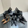 Designer lakleer puntige hoge hakken jarreteljurk luxe sandalen leren zool slanke hoge hakken Dames feestavond schoenen nette schoenen