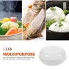 Doppelkessel Mikrowelle Dampfgarer Topf Knödel Reiskocher Lebensmittelbehälter mit Deckel Werkzeug Praktische Brötchenheizung