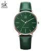 Shengke Echt Leer Vrouwen Horloges Luxe Merk Quartz Horloge Casual Dames Horloges Vrouwen Klok Montre Femme Relogio feminino232Y