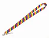 Fashion Rainbow Lanyard Cartoon Neck Strap Lanyard for Key ID Card Badge Holder Mobile Phone Straps Lanyard Keychain dhgate