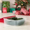 33 Quart Christmas Wreath Storage Container Box Stackable with Lid 3Pack 240125