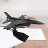 Stop 1/72 6 Fighter Diecast Model Ornament Fourboleble z stojakiem na domową sypialnię szafka na biurze 240118