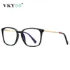 Vicky Classic Blue Light Blocking LeadingEyeglasses for Men anti Blue Frame Luxury Rectangle Proscription光学アイウェア240123