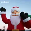 wholesale 20/26/33 feet high large Inflatable Santa Claus advertising big old man inflatables with LED light For Chrismas Day toys included blower