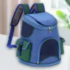 Sac de transport pour animaux de compagnie, sac à dos pour chat, stores à enroulement supérieur, sacs de transport pour petits chiens, sac de transport respirant en maille pour chien chaton, sacs à dos d'extérieur pour animaux de compagnie